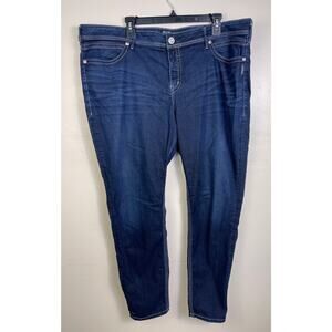 Women's Plus Size Silver Jeans Co. Dark Wash Suki Jegging Jeans